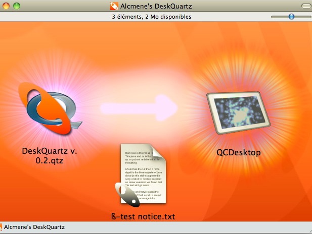 DeskQuartz's disk image