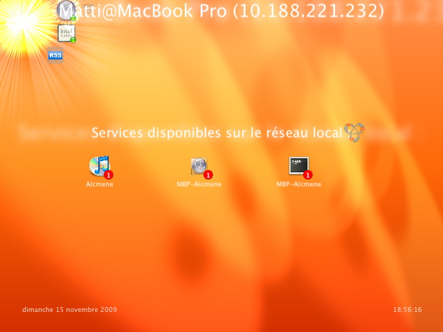 DeskQuartz discovers available services on local network