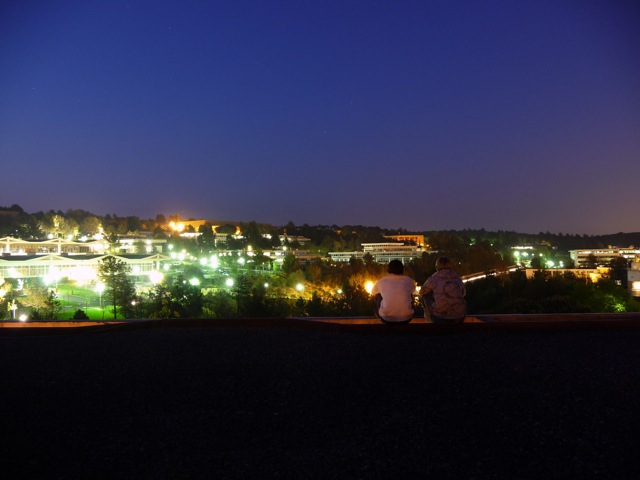 Simply because I love this pic: the residence's rooftop by night